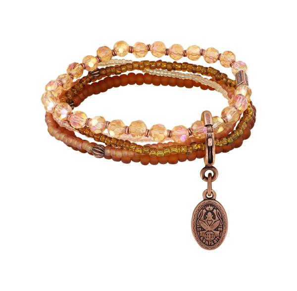 brown - Petit Glamour d'Afrique - Konplott bracelet